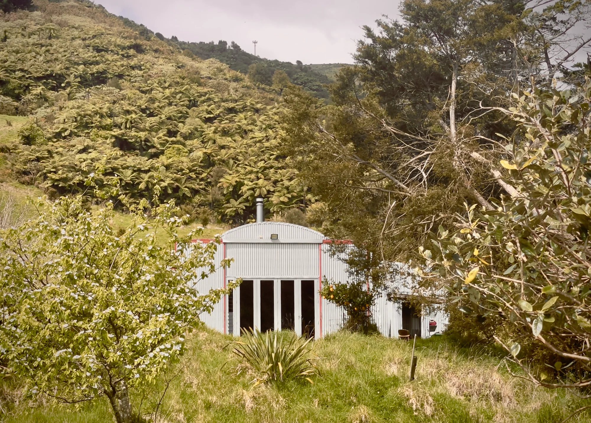 Barn Bunker - exterior in hills